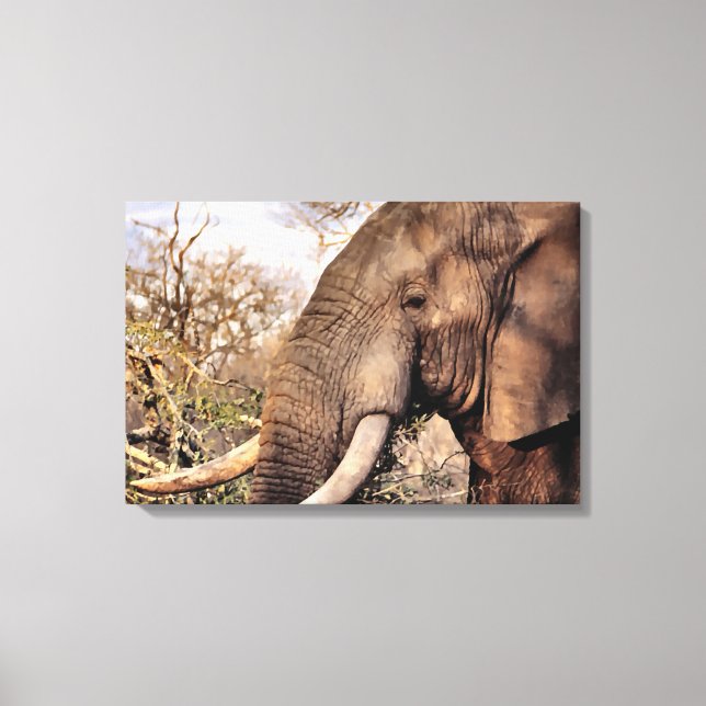 Elephant Lovers Art Canvas Print (Front)