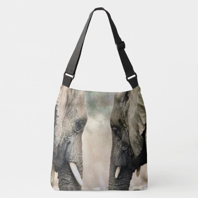 Elephant Lovers Crossbody Bag (Front)