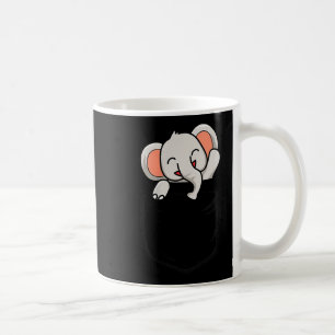 Elephant Lovers Cute Funny Elephant In Cket  Coffee Mug