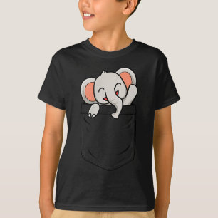 Elephant Lovers Cute Funny Elephant In Cket T-Shirt