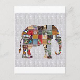 ELEPHANT LowPRICE GROUPcard GRANDcard NVN491 Postcard