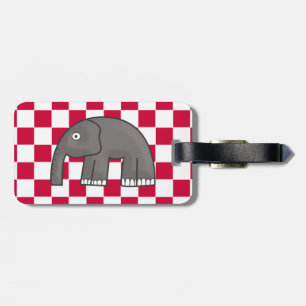 elephant luggage tag