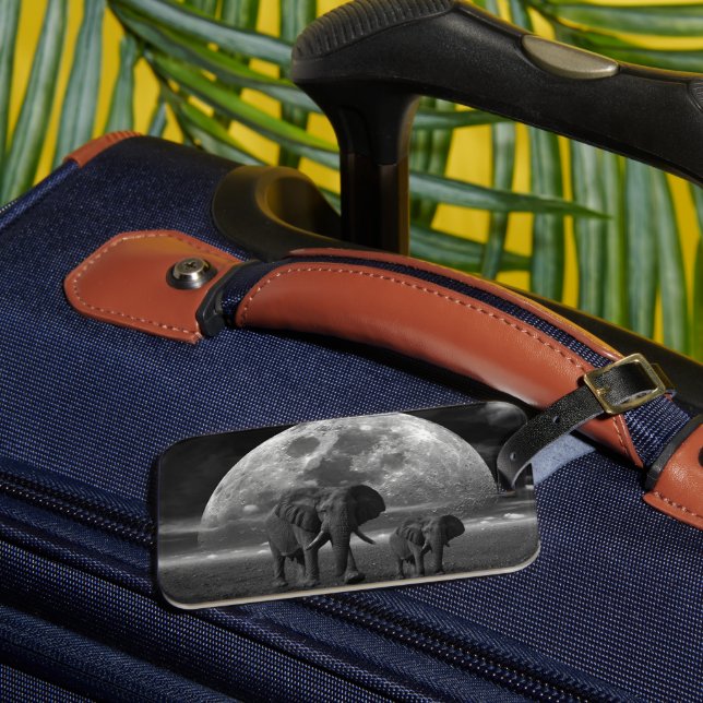 Elephant Luggage Tag (Front Insitu 3)