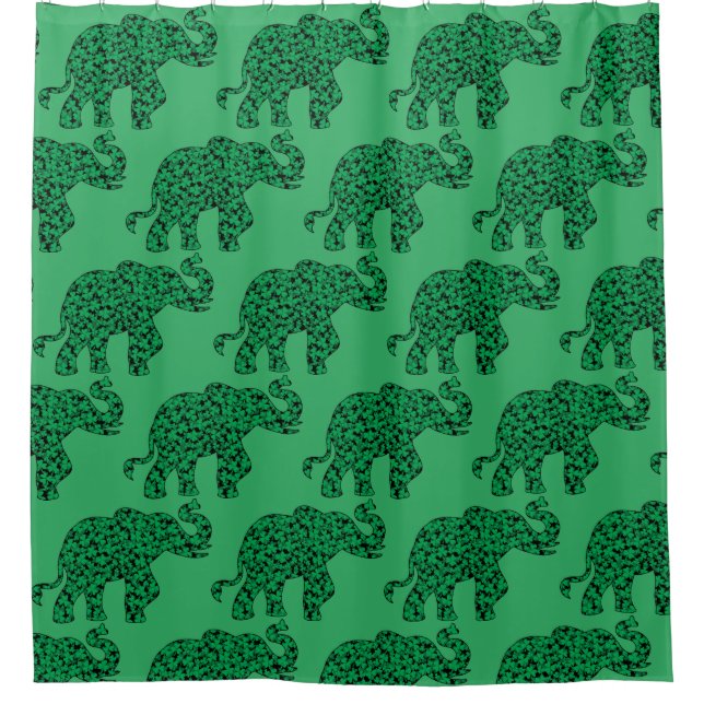 Elephant made up of Shamrocks (Front)