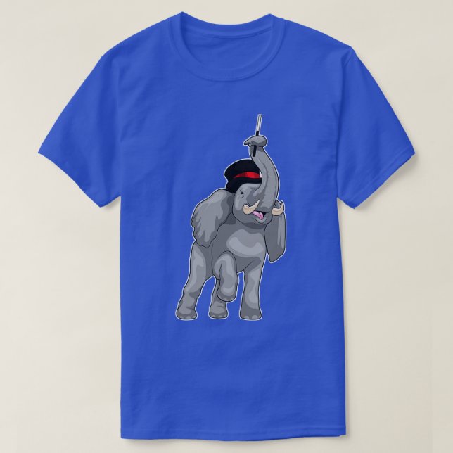 Elephant Magician Magic wand T-Shirt (Design Front)