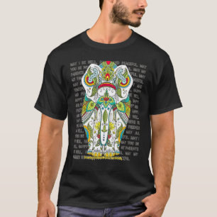 Elephant Mandala Loving Kindness Metta Wish Blessi T-Shirt