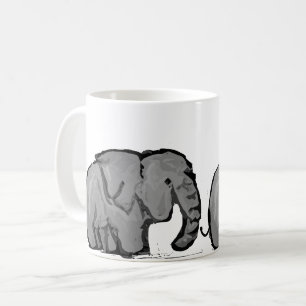 Elephant March Coffee Mug