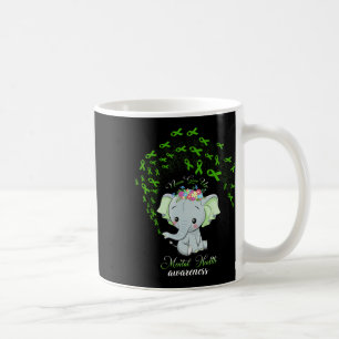 Elephant Mental Health Awareness Gift Warrior Men  Coffee Mug