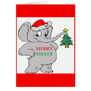 ÉLÉPHANT "MERRY XMAS"