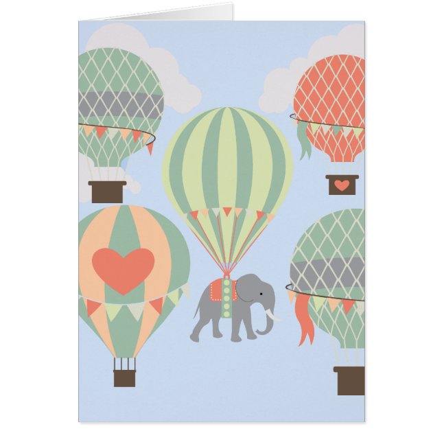 Éléphant mignon montant l'augmentation chaude de (Devant)