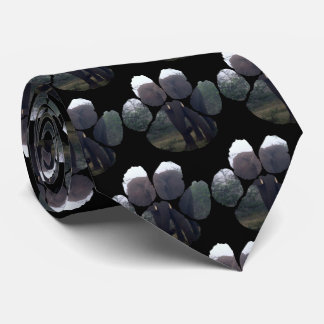 Elephant Mist Footprint Neck Tie