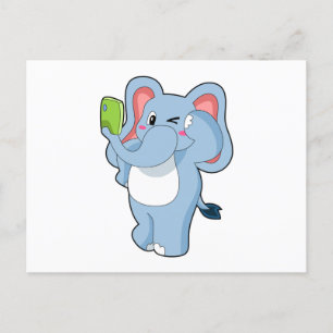Elephant Mobile Postcard
