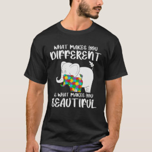 Elephant Mom Autism Child Awareness Puzzle Choose  T-Shirt