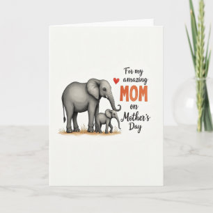 Elephant Mom Mothers Day Card