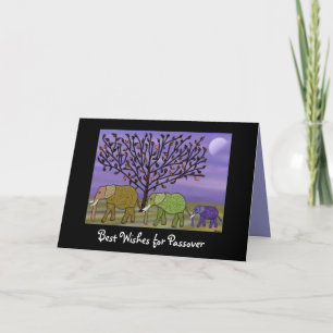 Elephant Moon Passover Holiday Card