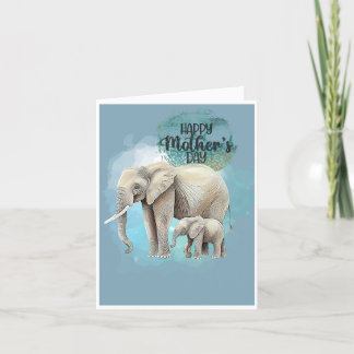Elephant Mother's Day Card