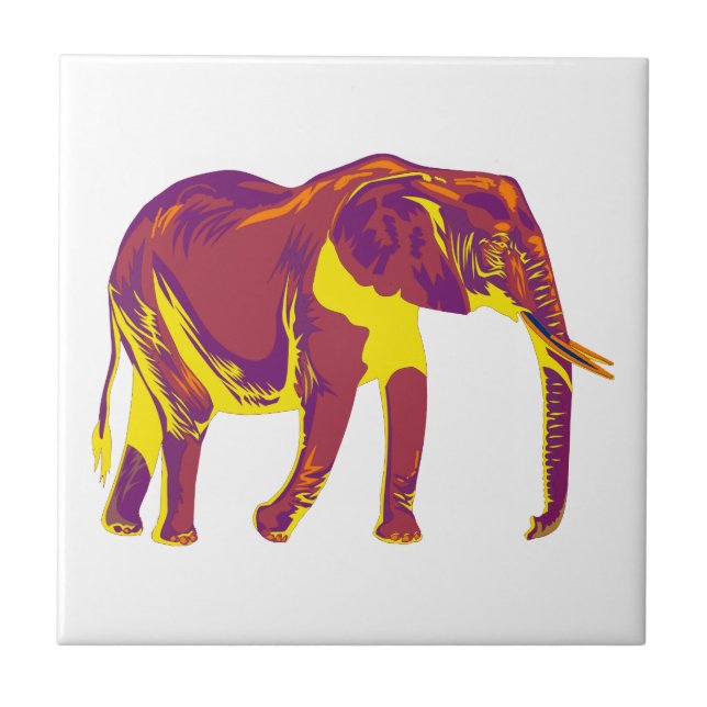 Elephant Motions Tile (Front)