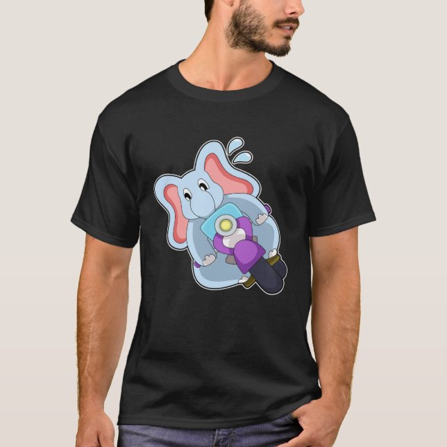 Elephant Motorcycle T-Shirt (Front)