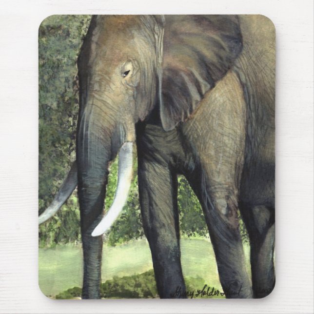 Elephant Mouse Pad (Front)