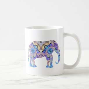 Elephant Mug Kaleidoscope Design