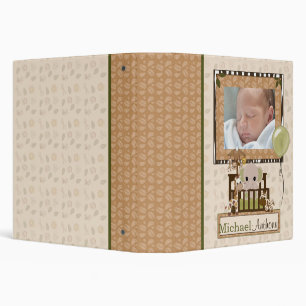 ELEPHANT Nali Jungle Crib 1.5" Baby Album (photo) Binder