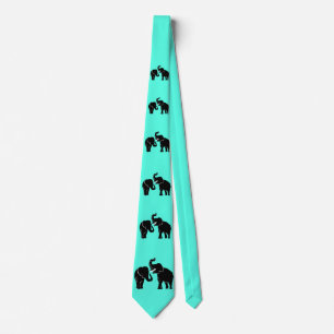Elephant Neck Tie Teal or Choose Colour