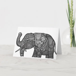 elephant note card