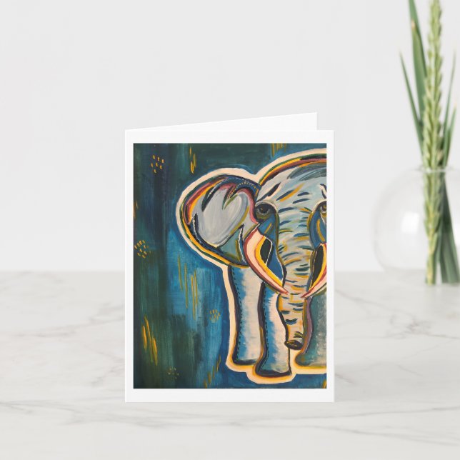 Elephant Notecard (Front)