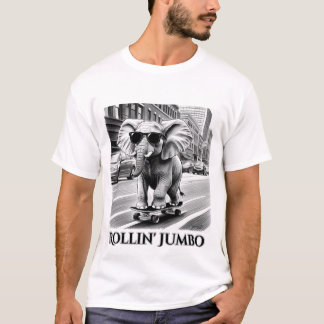 Elephant on a Skateboard T-Shirt