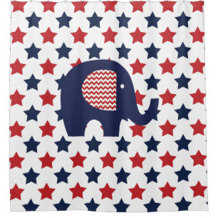 Elephant on Patriotic USA Stars