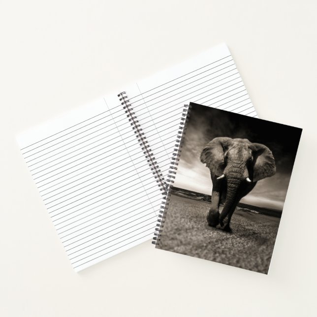 Elephant on the Run Notebook (Inside)