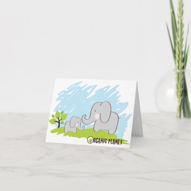 Elephant Organic Planet Custom Cards (Front)