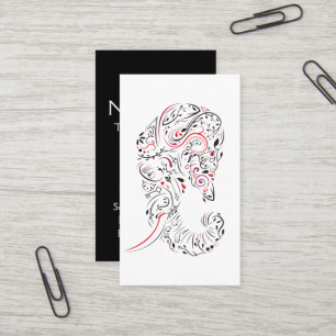 elephant ornate business card