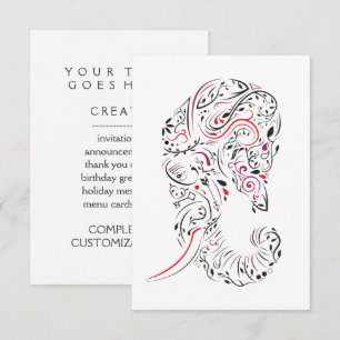 elephant ornate invitation