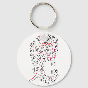 elephant ornate keychain