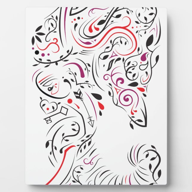 elephant ornate plaque (Front)