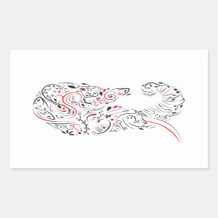 elephant ornate sticker