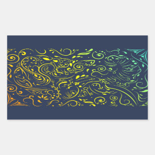 elephant ornate summer fade sticker