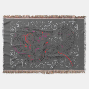elephant ornate throw blanket