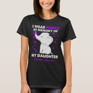Elephant Overdose Awareness I Wear Purple For My D T-Shirt