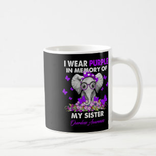 Elephant Overdose Awareness I Wear Purple For My S Coffee Mug