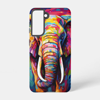 elephant painted in bright colours samsung galaxy case