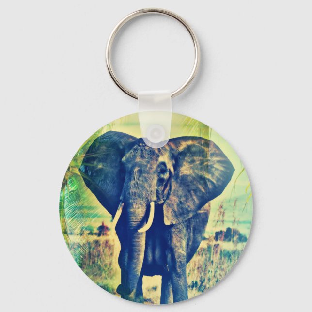 Elephant Palms Keychain (Front)