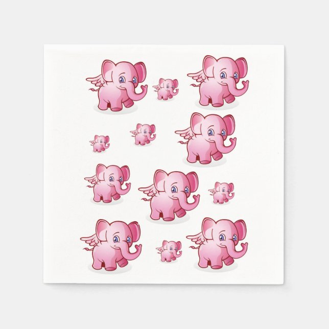 Elephant Paper Napkins (Front)