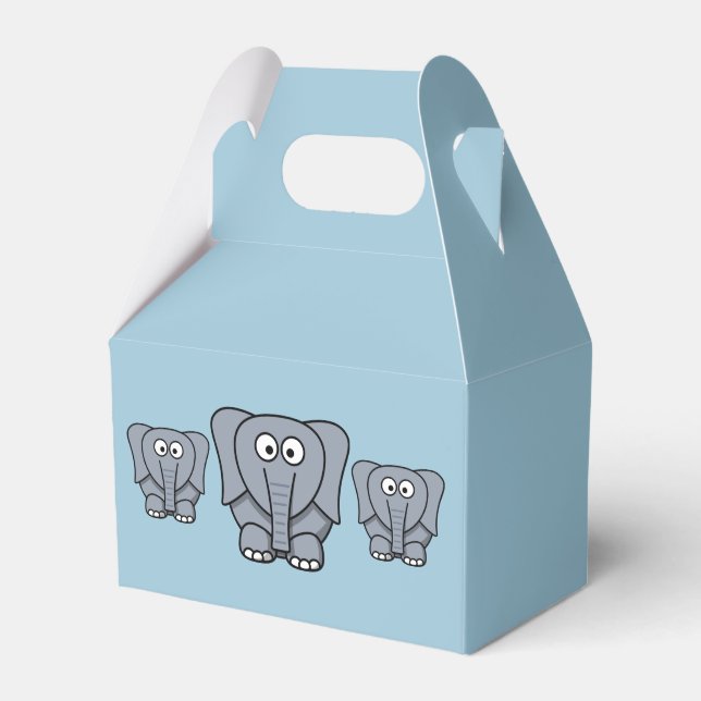 Elephant Party Favour Box (Front Side)