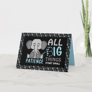 Elephant Patience Card