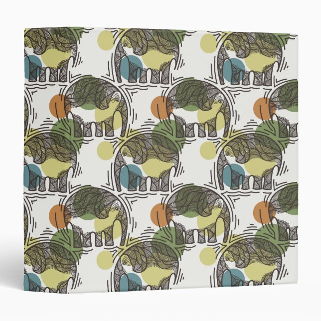 Elephant Pattern Binder (Front/Spine)