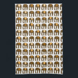 Elephant Pattern Neutrals Kitchen Towel<br><div class="desc">Decorate your kitchen with this cool towel. Makes a great housewarming,  birthday  or wedding gift! 
You can customize it and add text too.
Check my shop for lots more colours and patterns!</div>