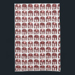 Elephant Pattern Pink Kitchen Towel<br><div class="desc">Decorate your kitchen with this cool towel. Makes a great housewarming,  birthday  or wedding gift! 
You can customize it and add text too.
Check my shop for lots more colours and patterns!</div>