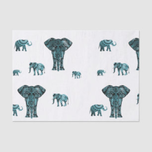 Elephant Pattern Tissue Paper